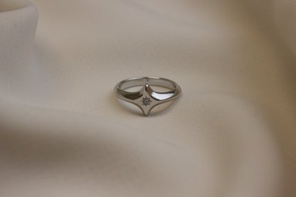 North Star Ring Silver