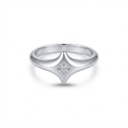 North Star Ring Silver