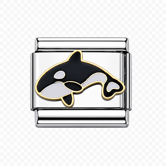 Orca Italian Charm — Silver