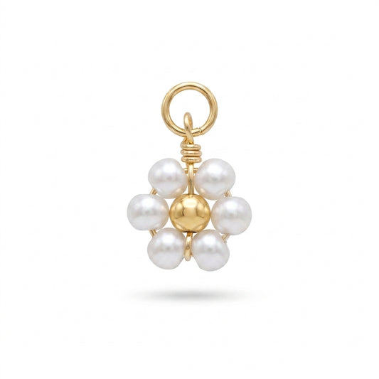 Pearl Flower Charm