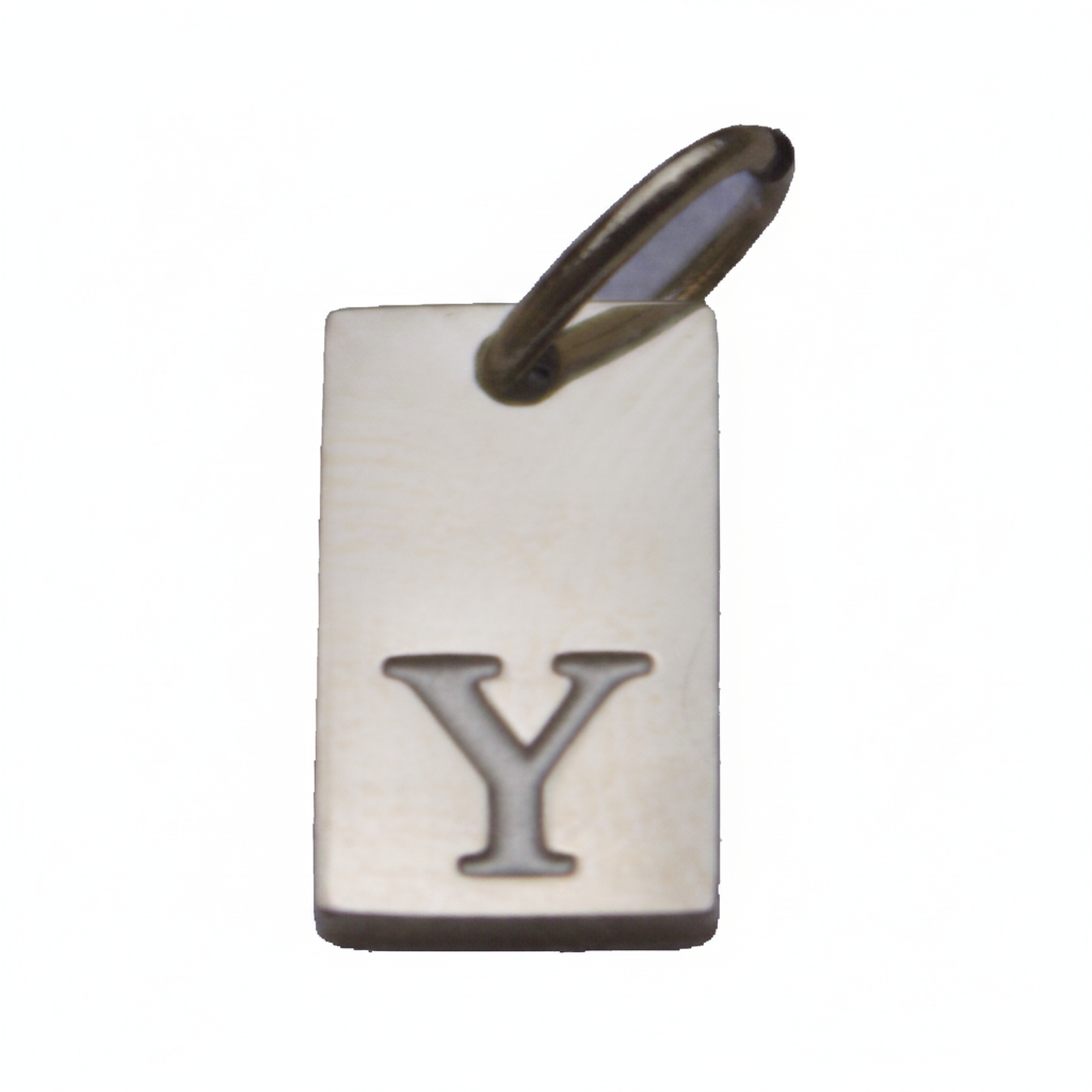 Rectangle  Initial Charm — Gold / Y