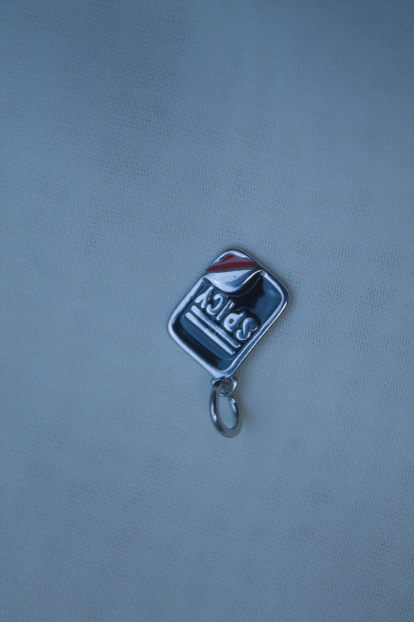 Classic Silver Spicy Tag Charm