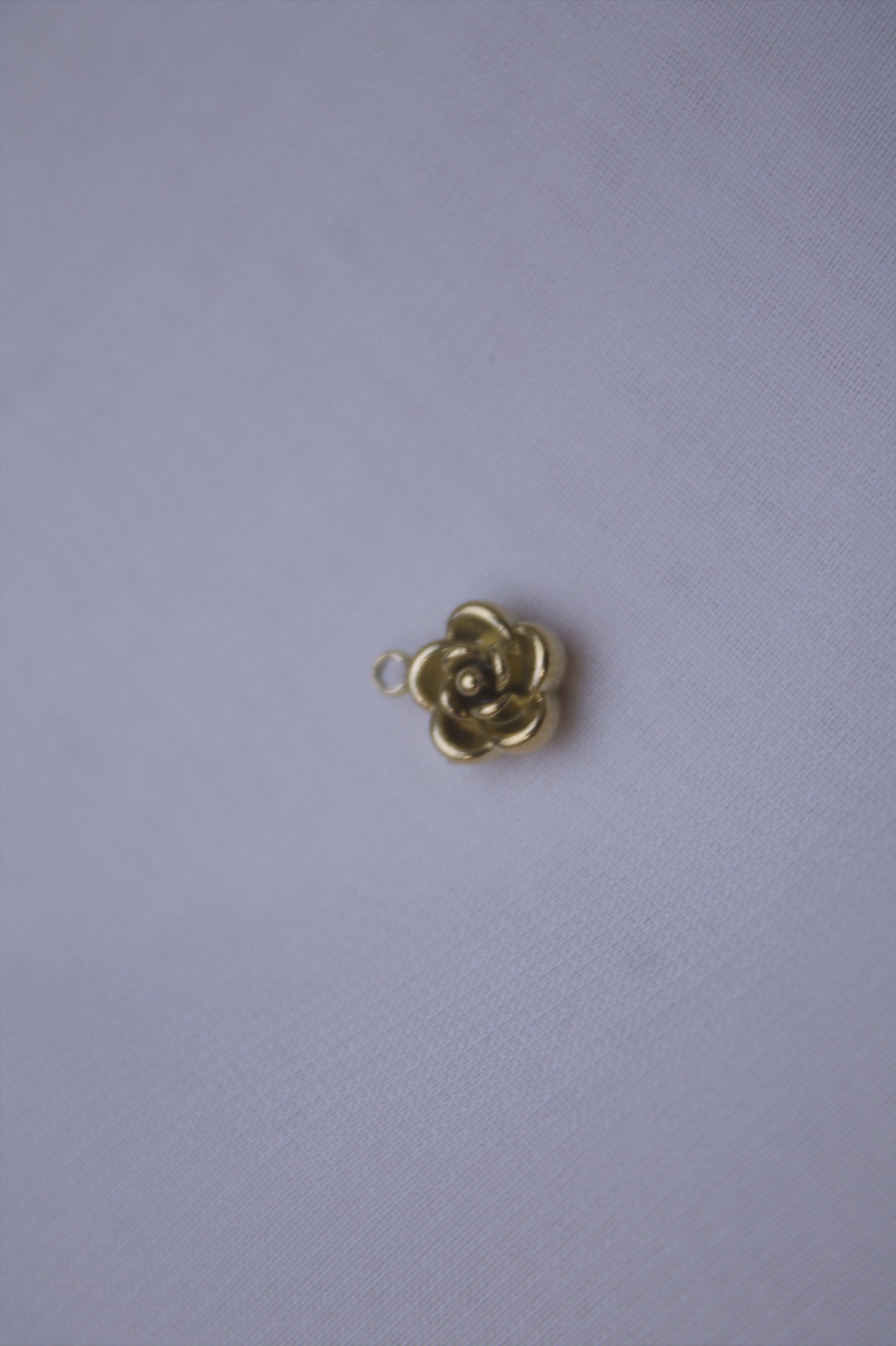 Classic Gold Rose Charm