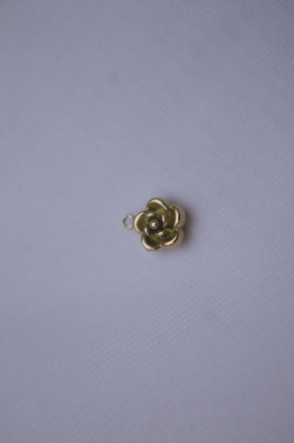 Classic Gold Rose Charm