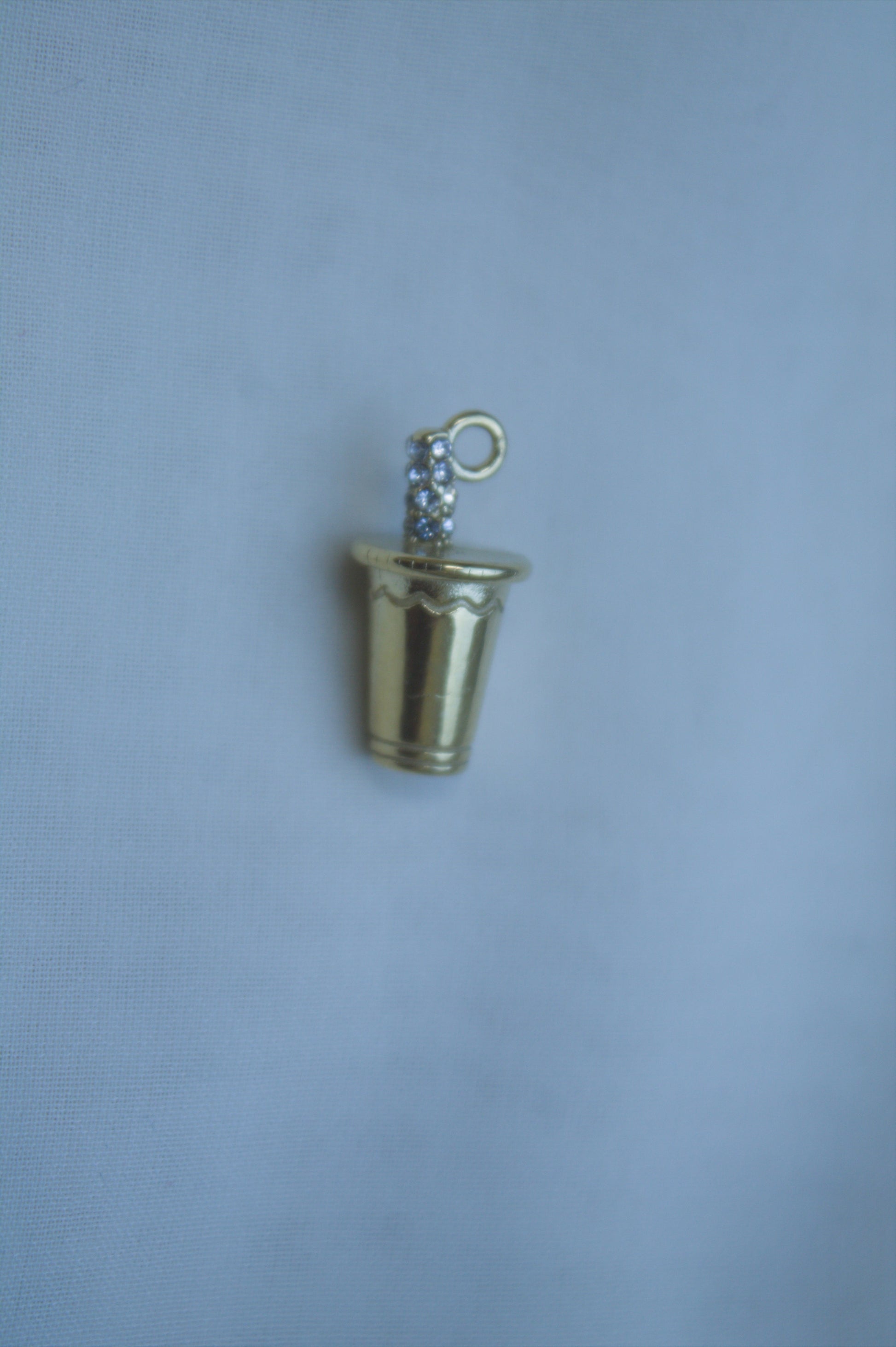 Classic Gold Thimble Charm
