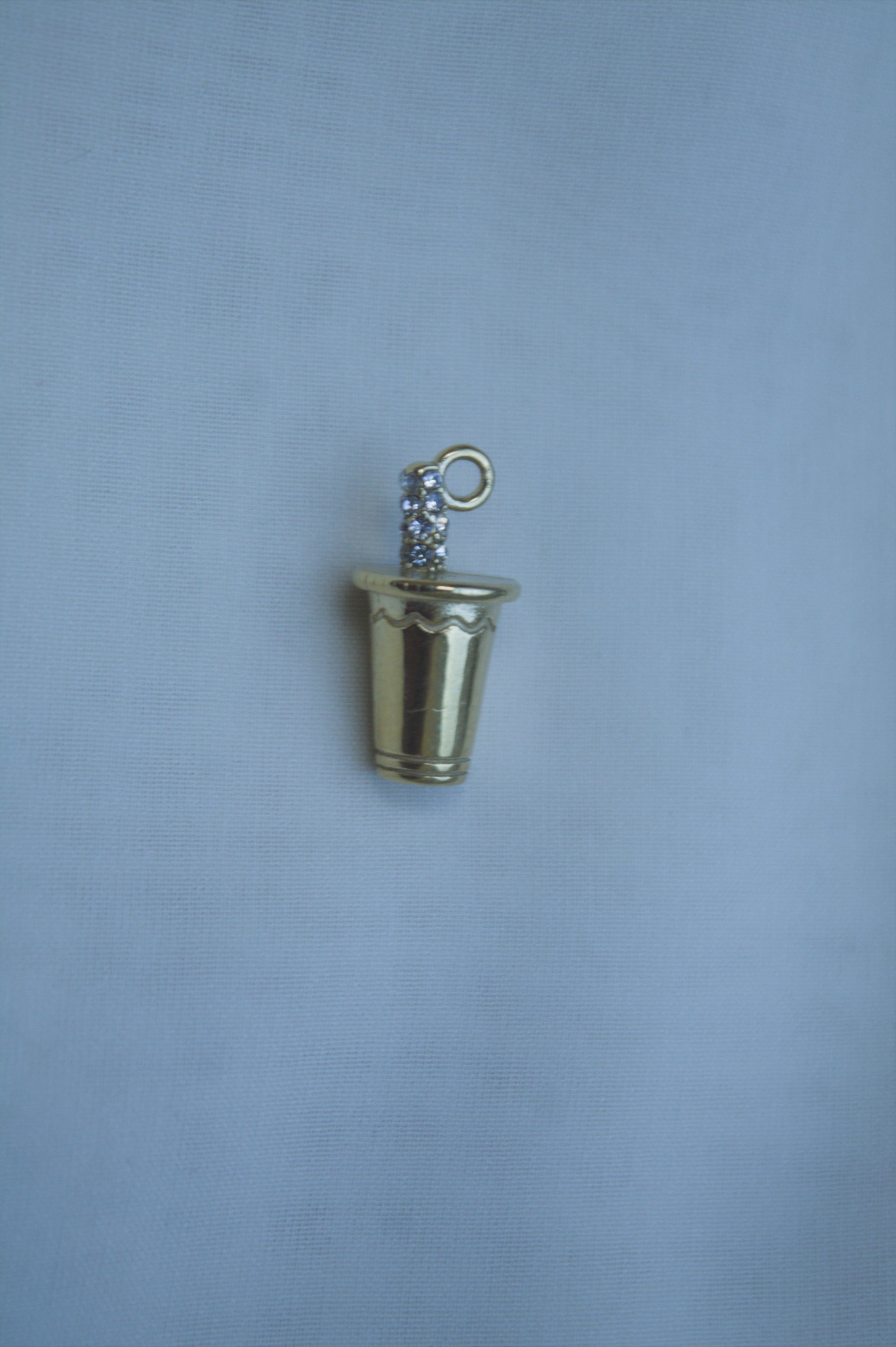 Classic Gold Thimble Charm