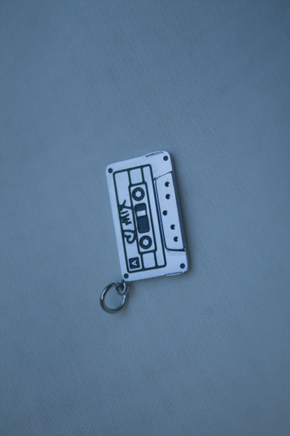 Classic Silver Mixtape Charm