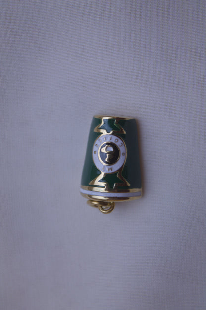 Green Enamel Iced Coffee Cup Charm