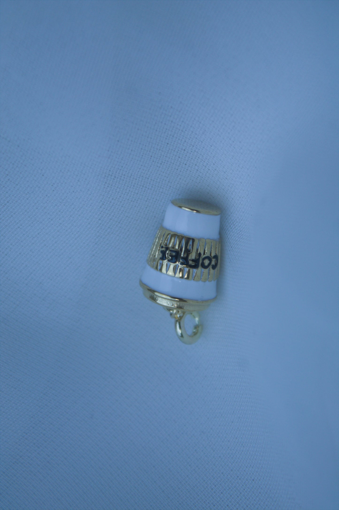 Classic Gold Coffee Cup Charm