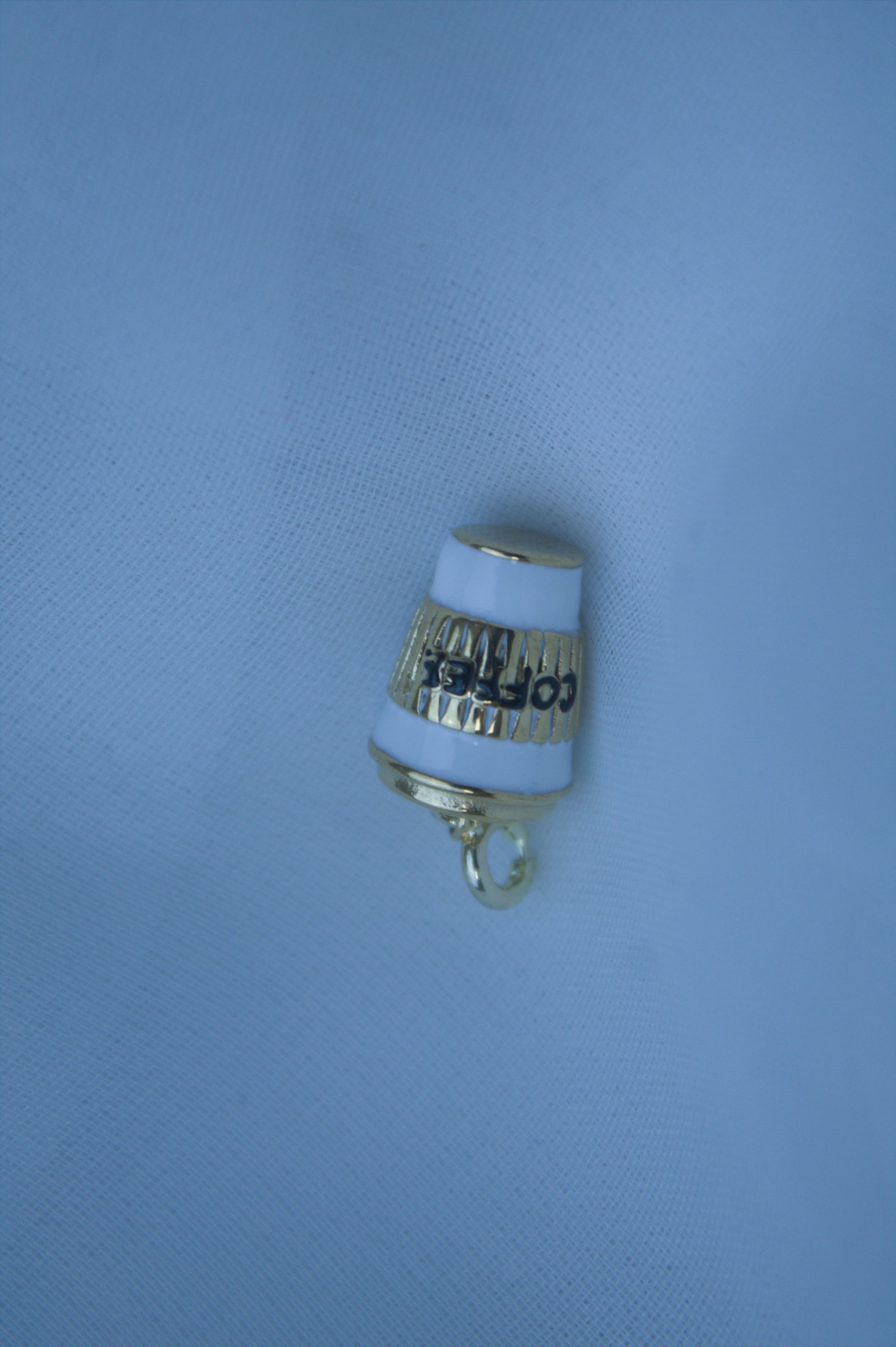 Classic Gold Coffee Cup Charm