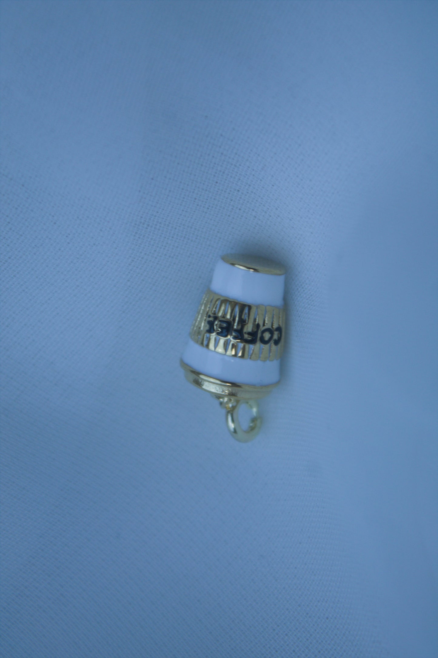 Classic Gold Coffee Cup Charm