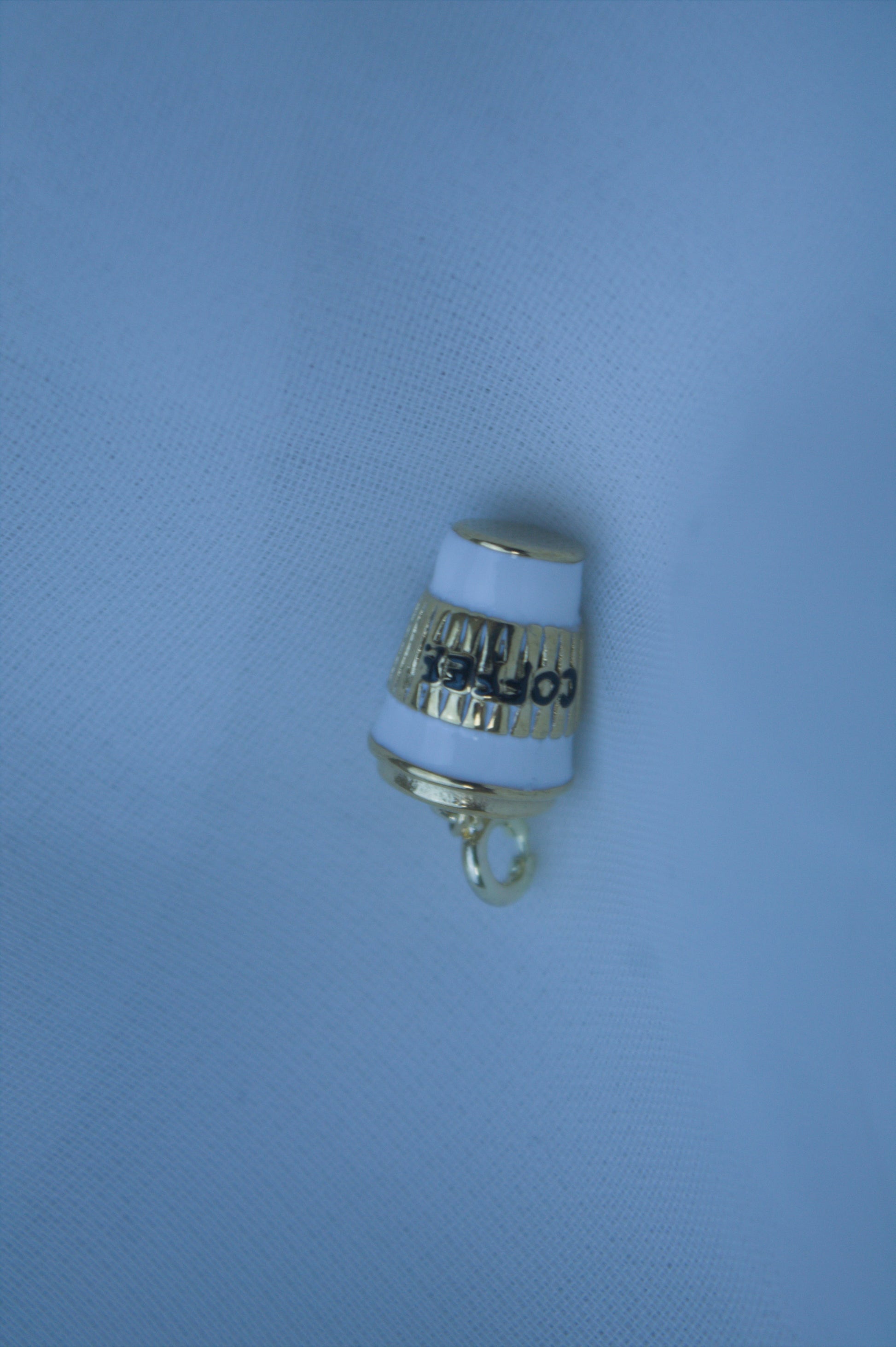 Classic Gold Coffee Cup Charm