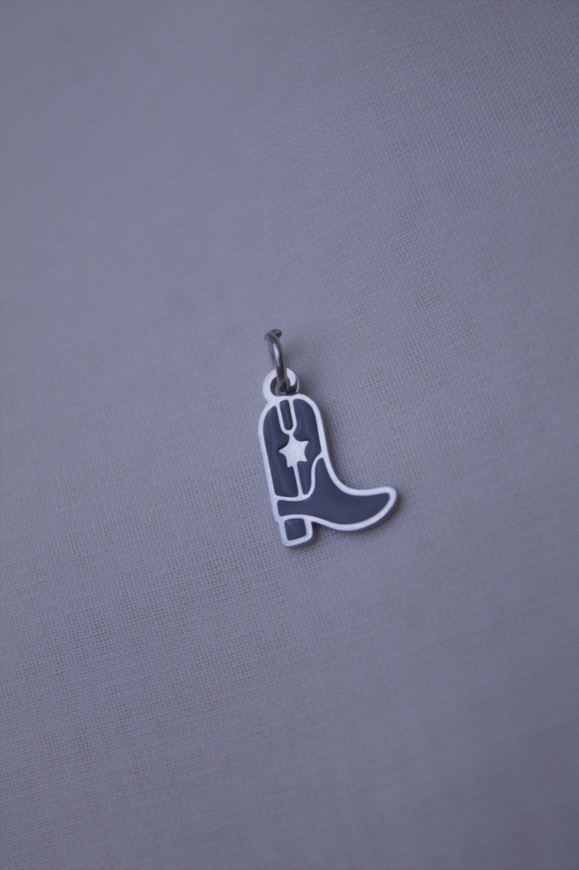 Enamel Black Ray Gun Charm