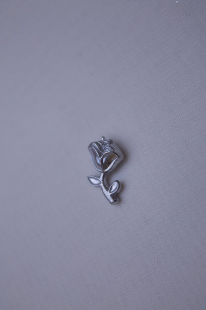 Silver Winged Heart Vine Charm