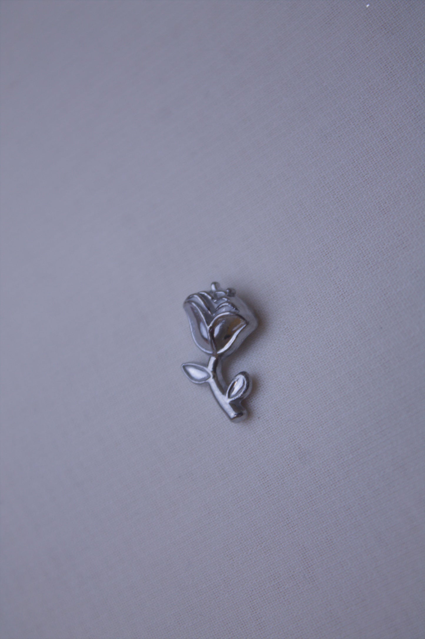 Silver Winged Heart Vine Charm