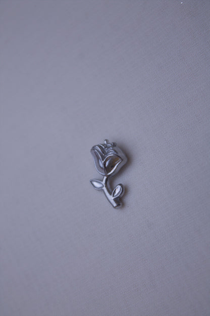 Silver Winged Heart Vine Charm