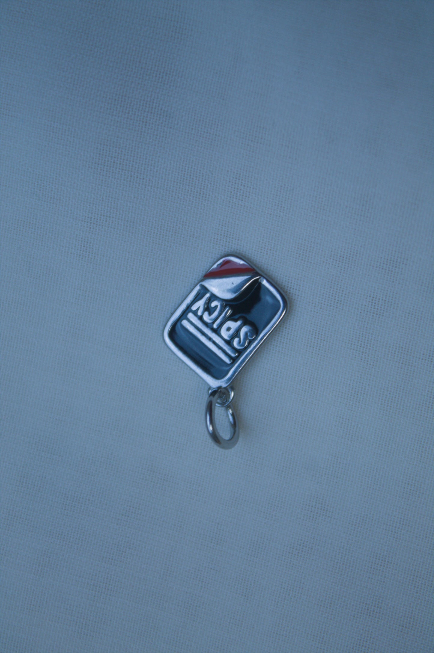 Classic Silver Spicy Tag Charm