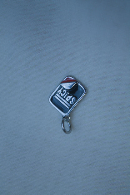 Classic Silver Spicy Tag Charm