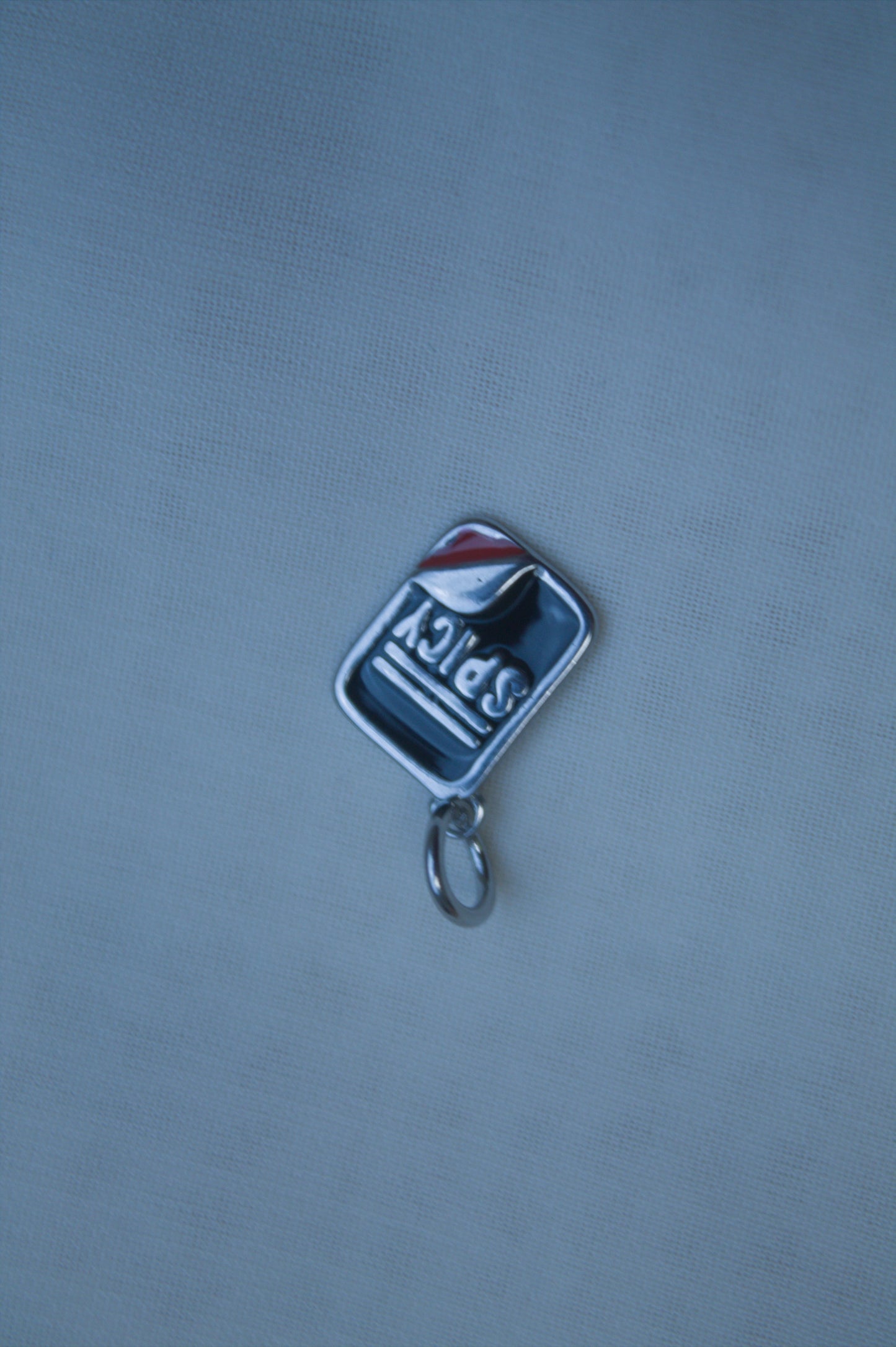Classic Silver Spicy Tag Charm