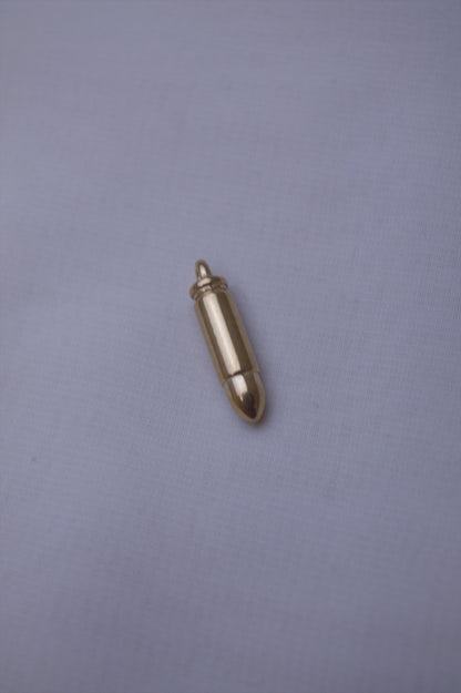 Classic Gold Bullet Charm