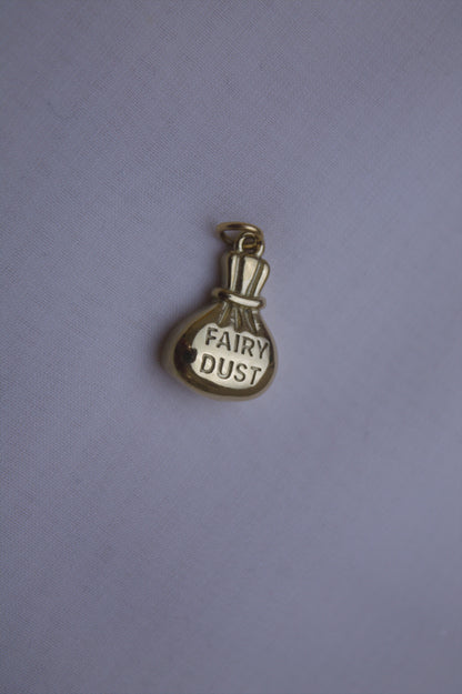 Classic Gold Fairy Dust Pouch Charm
