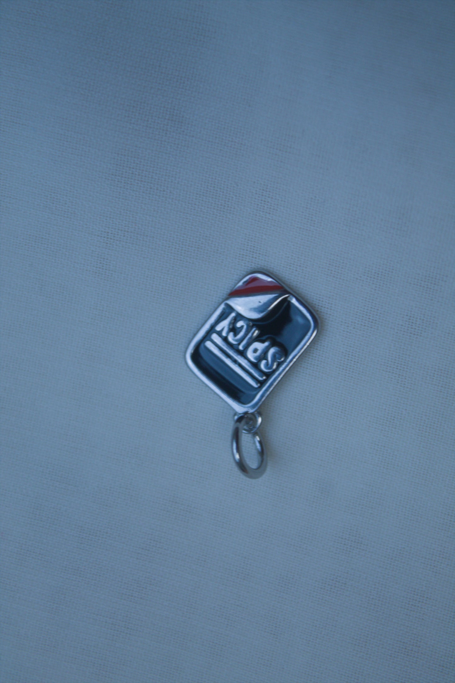 Classic Silver Spicy Tag Charm