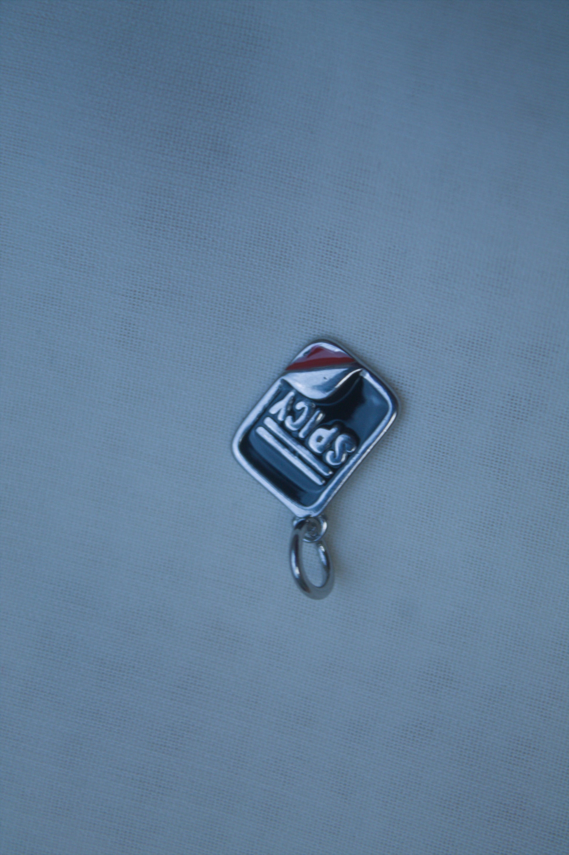 Classic Silver Spicy Tag Charm