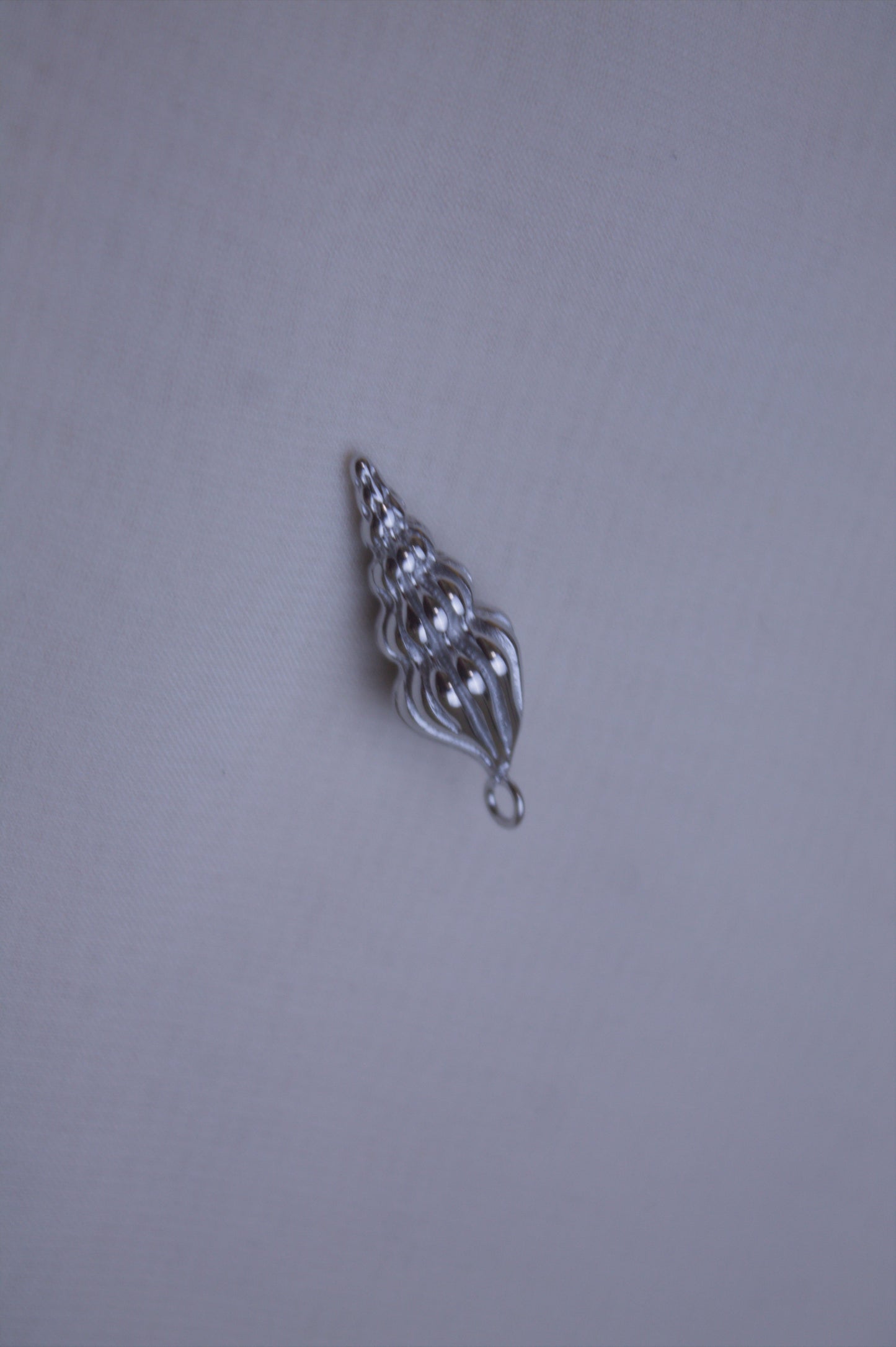 Classic Silver Conch Shell Charm