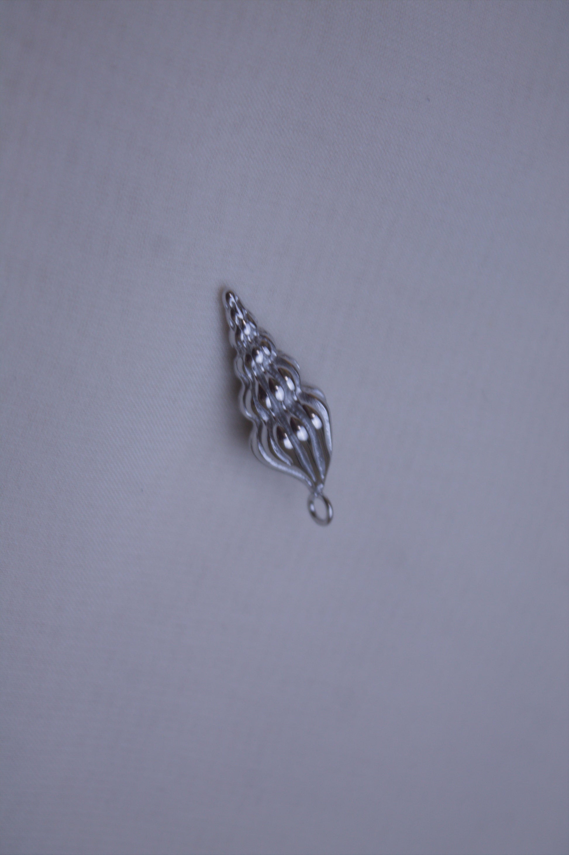Classic Silver Conch Shell Charm