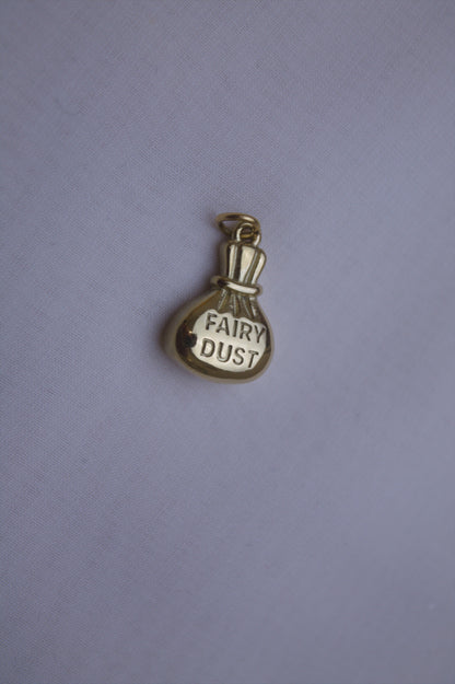 Classic Gold Fairy Dust Pouch Charm