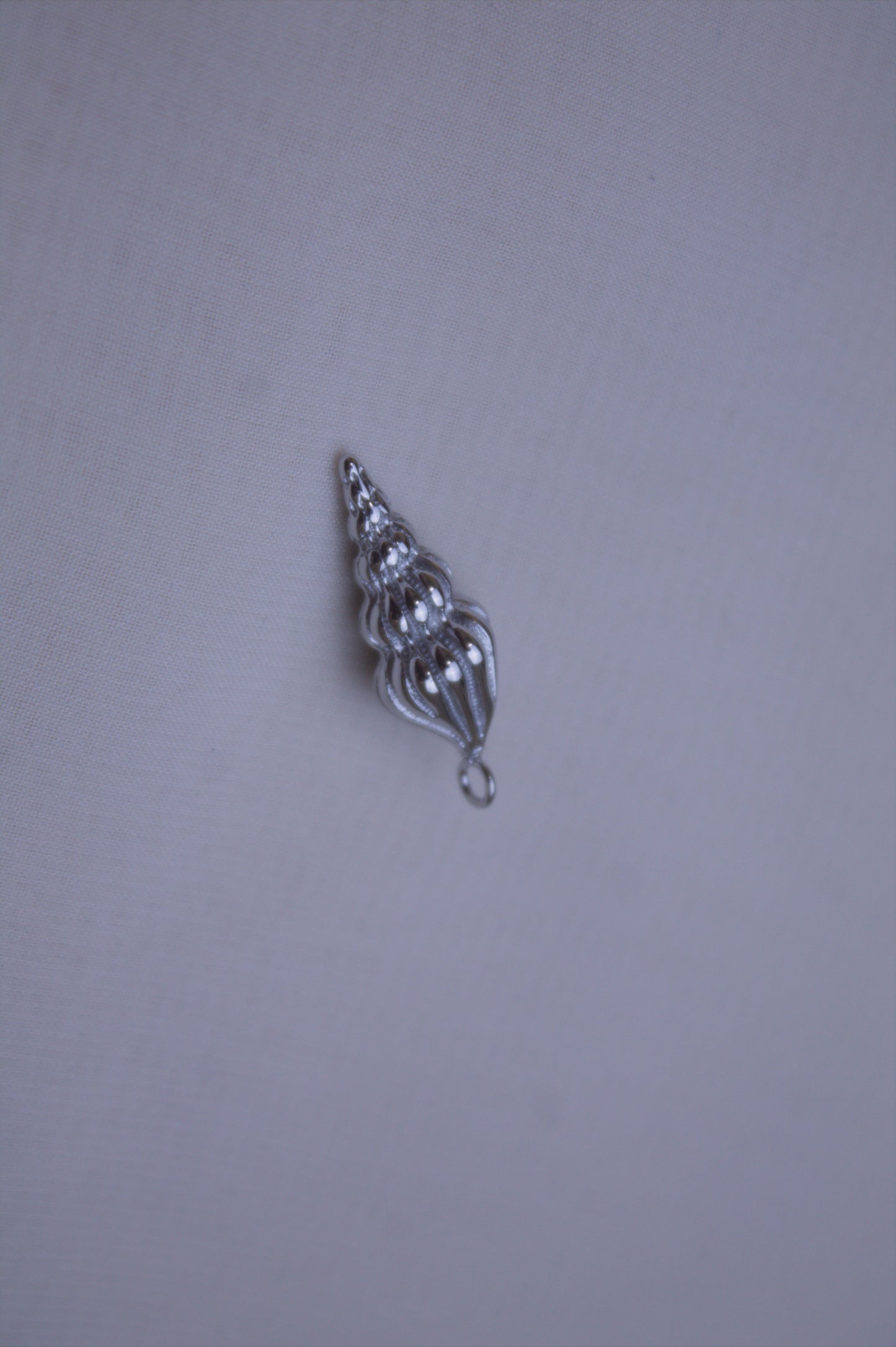 Classic Silver Conch Shell Charm