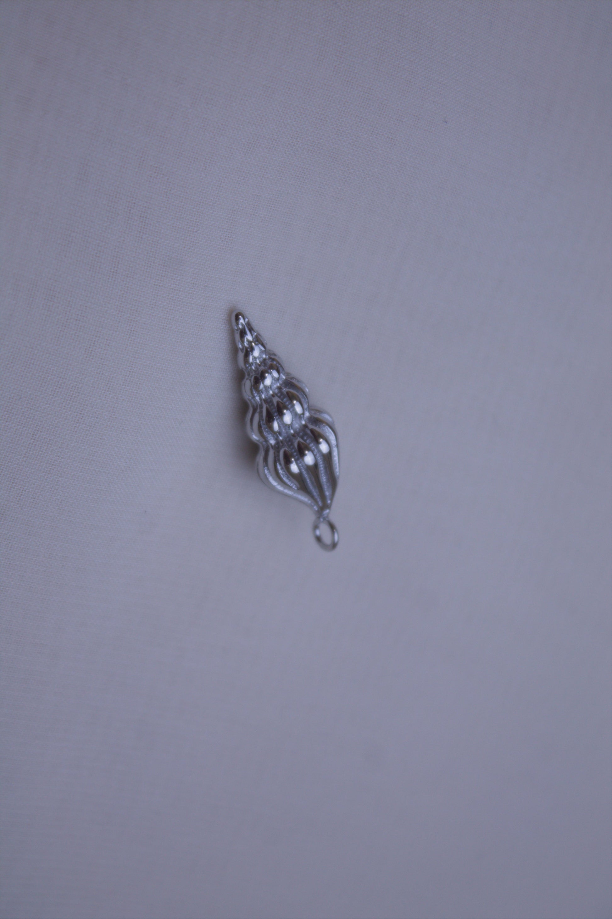 Classic Silver Conch Shell Charm