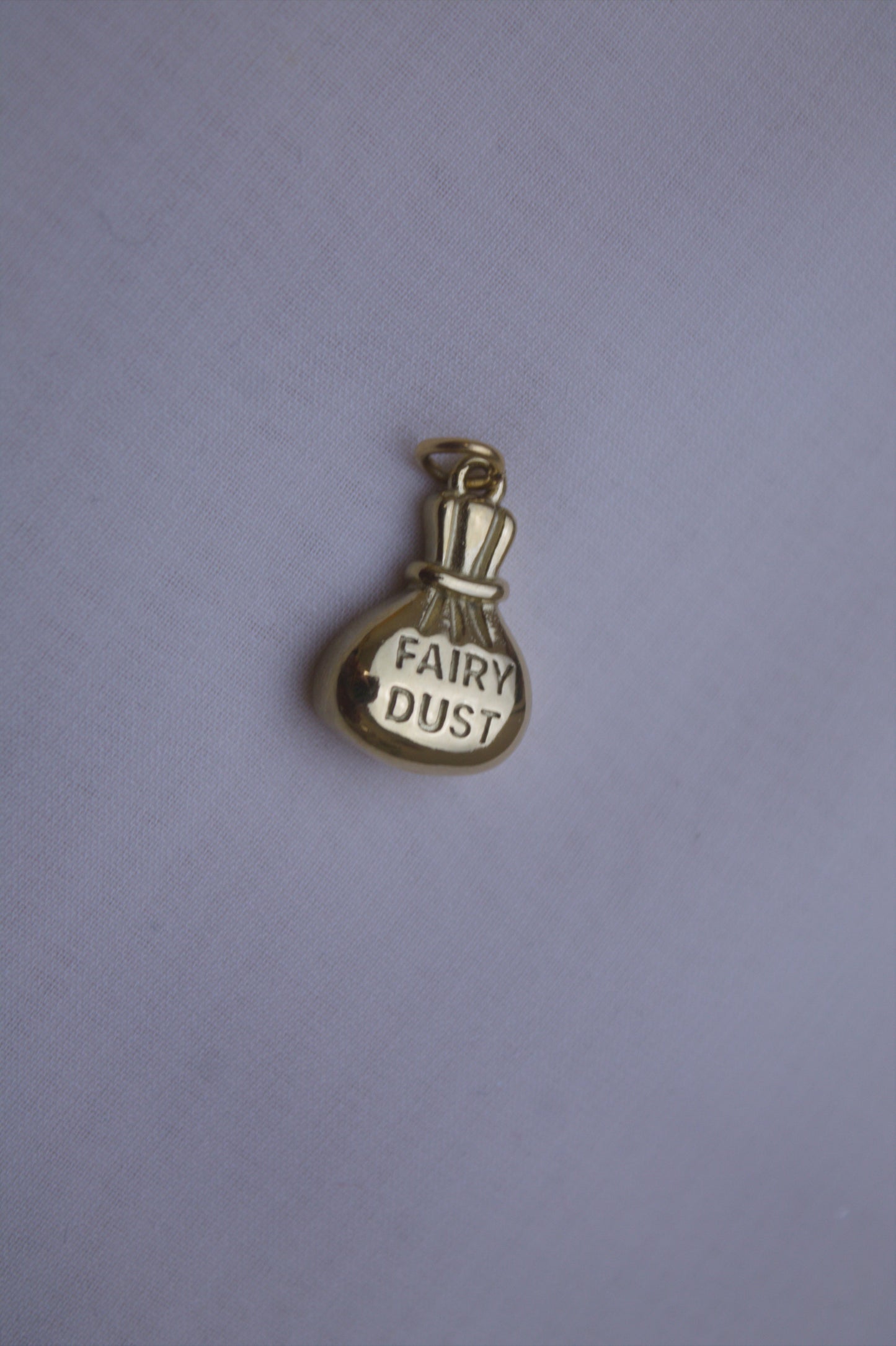 Classic Gold Fairy Dust Pouch Charm