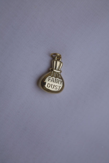 Classic Gold Fairy Dust Pouch Charm