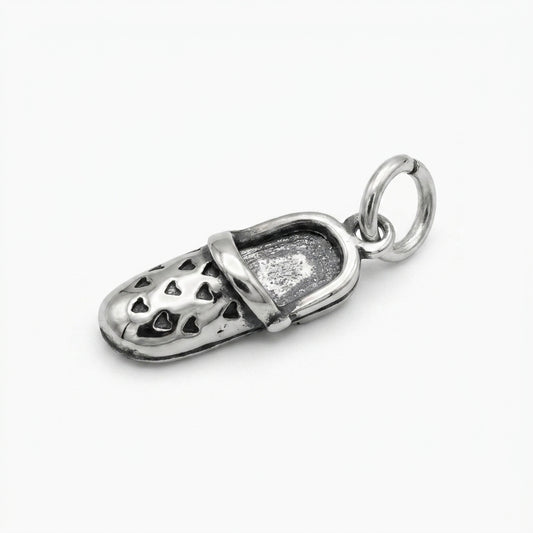 Silver Baby Shoe Charm