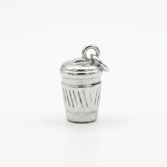 Silver Coffee Mug Charm
