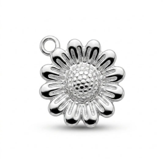 Silver Daisy Charm
