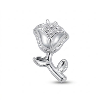 Silver Winged Heart Vine Charm