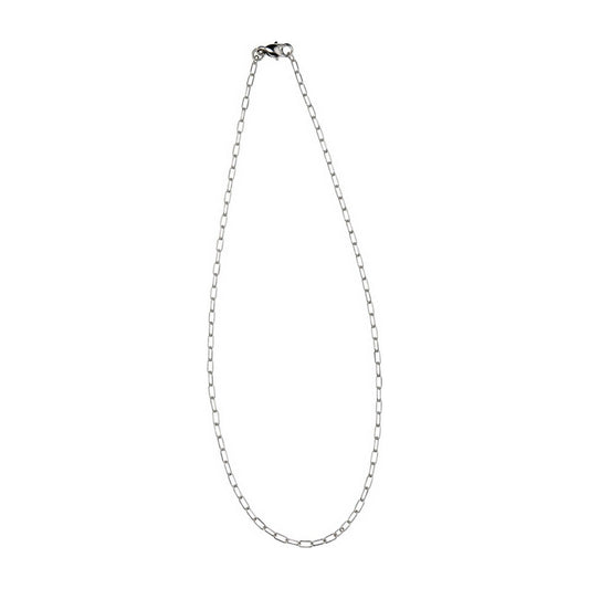 Small Paperclip Necklace — Silver